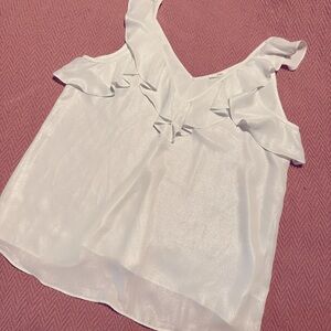 Soprano Elegant White Ruffle Top